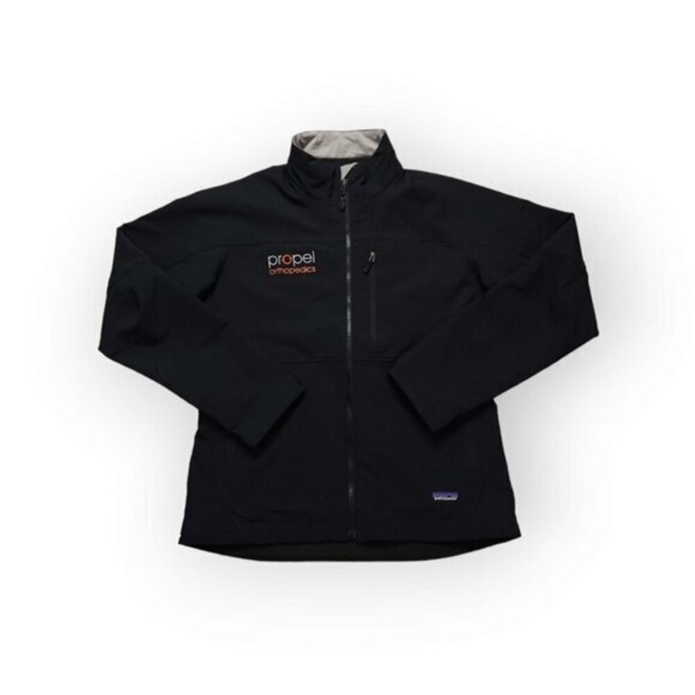 Patagonia Softshell Windbreaker‎ Jacket Full Zip Mens Large Black